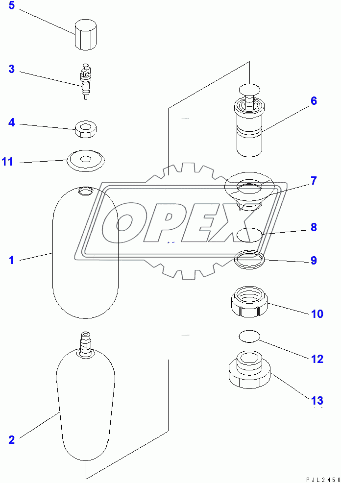  ACCUMULATOR (AL300-1) (INNER PARTS)