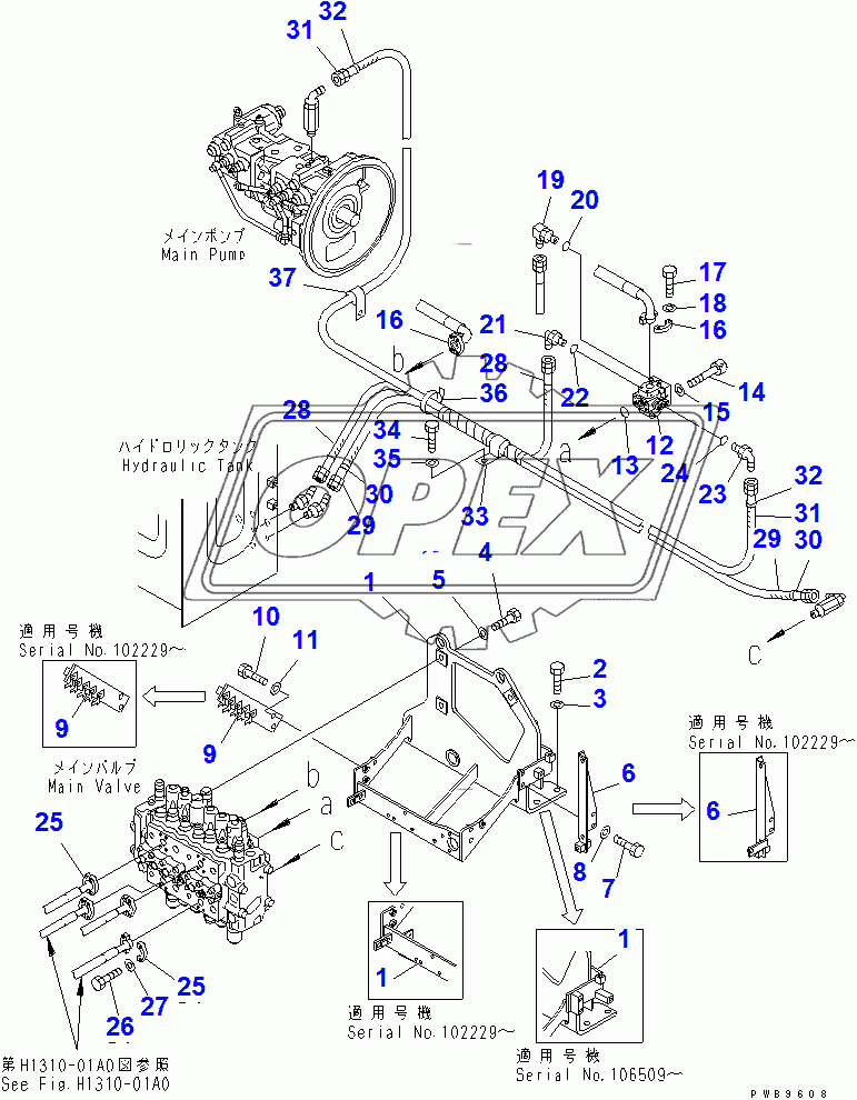  MAIN VALVE (VALVE BRACKET)(96514-)