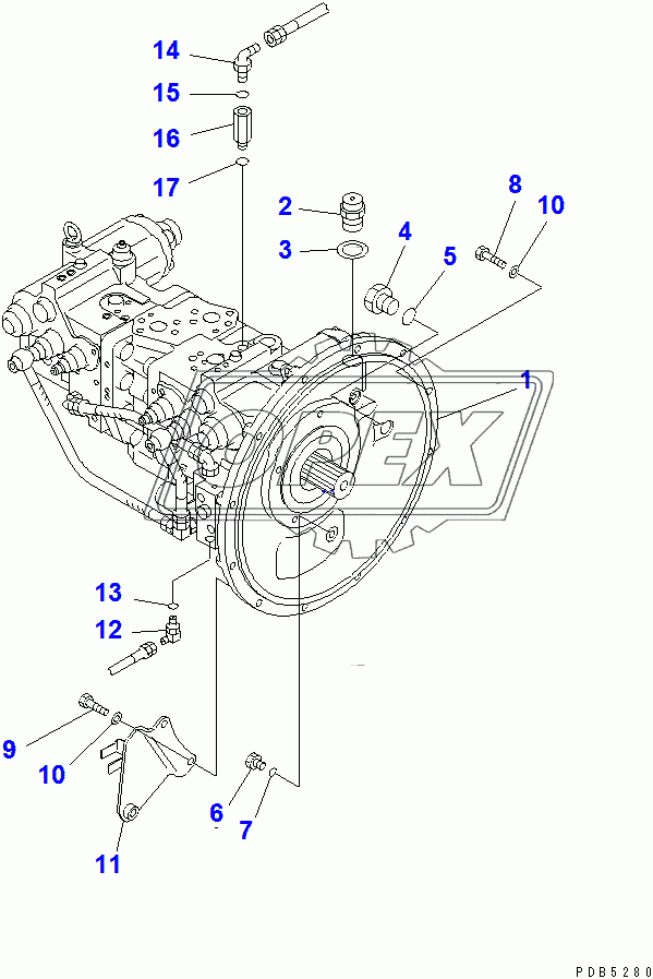  MAIN PUMP (CONNECTING PARTS)(94999-96513)