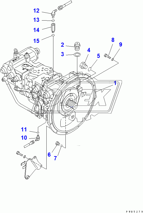  MAIN PUMP (CONNECTING PARTS)(96514-110274)