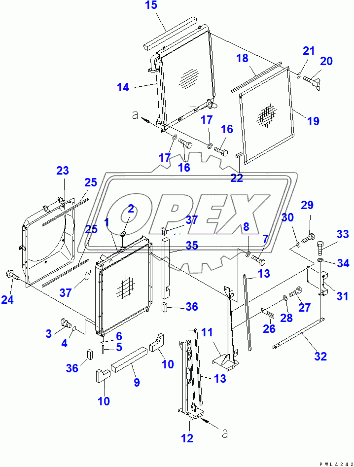  COOLING (RADIATOR) (WITH AIR CONDITIONER)(106006-)