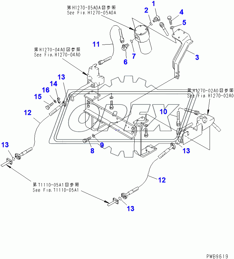  ATTACHMENT LINE (1 ACTUATOR) (RETURN LINE)(102449-)