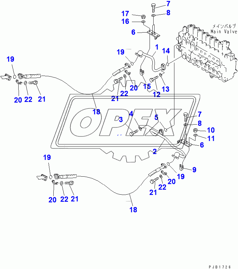  ATTACHMENT LINE (ROTATION ARM)