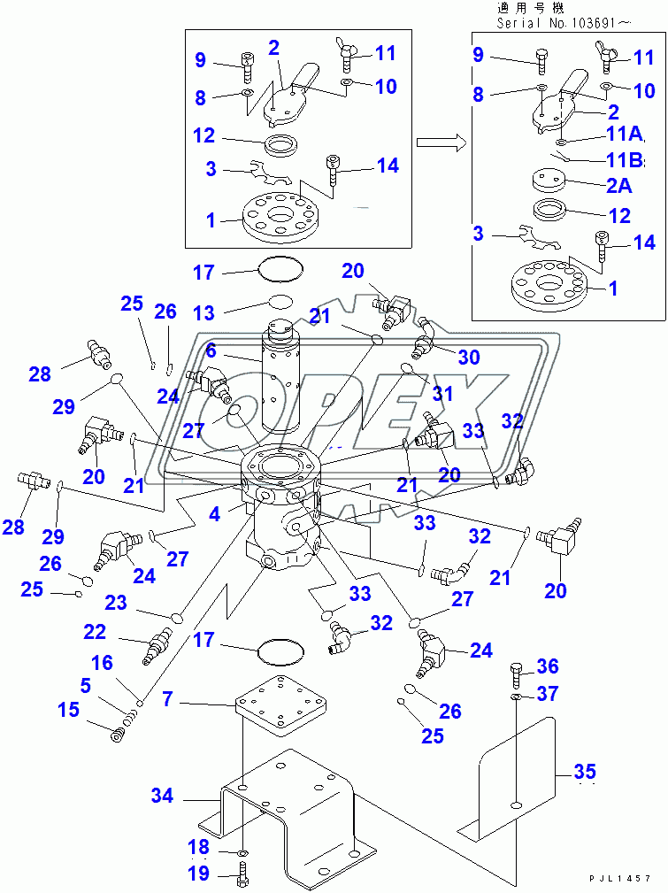  MULTI PATTERN VALVE (4WAY) (MULTI VALVE)(96514-)