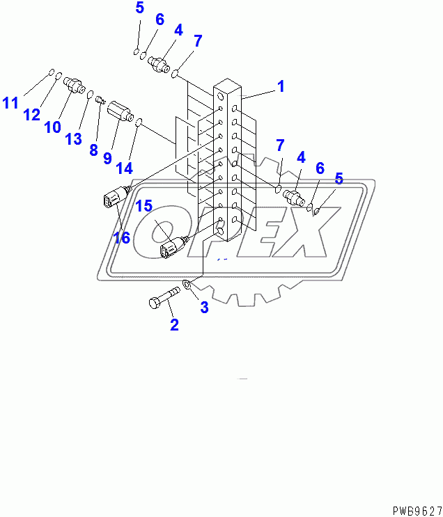  PRESSURE SWITCH BLOCK (WITH SENSOR)(102229-)