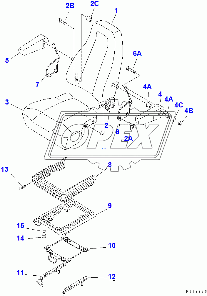  OPERATOR'S SEAT (TILT)(80001-86929)