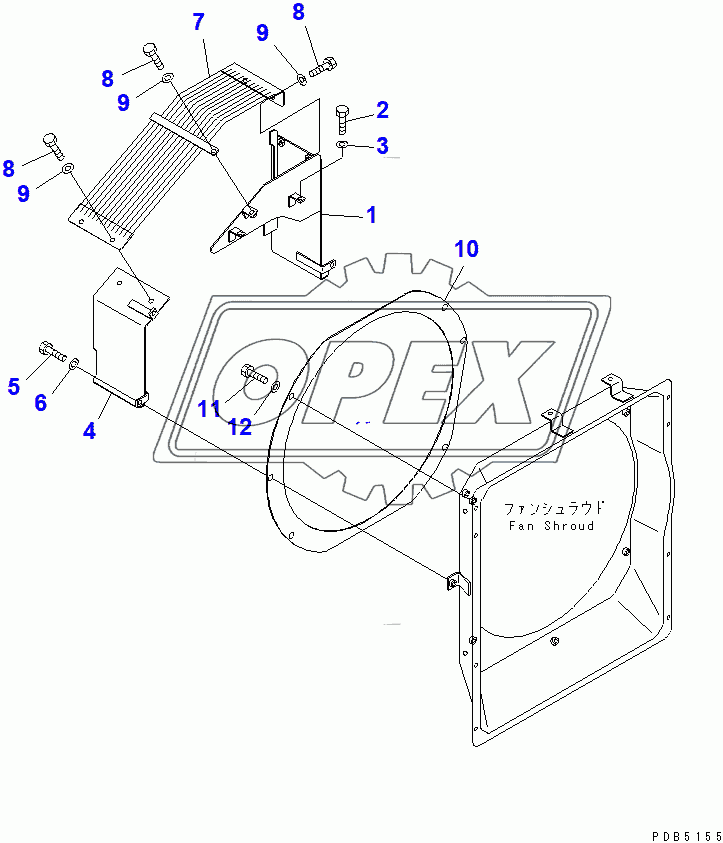  FAN GUARD (WITH AIR CONDITIONER)(96514-) 1