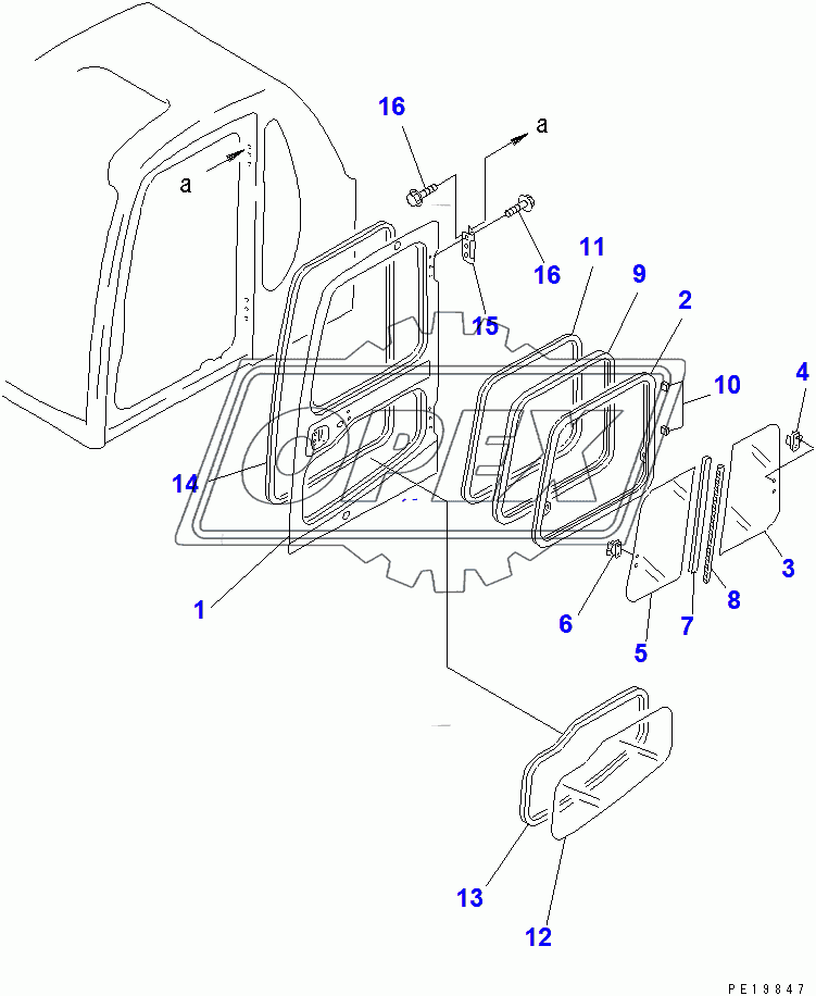  OPERATOR'S CAB (DOOR)(96514-)