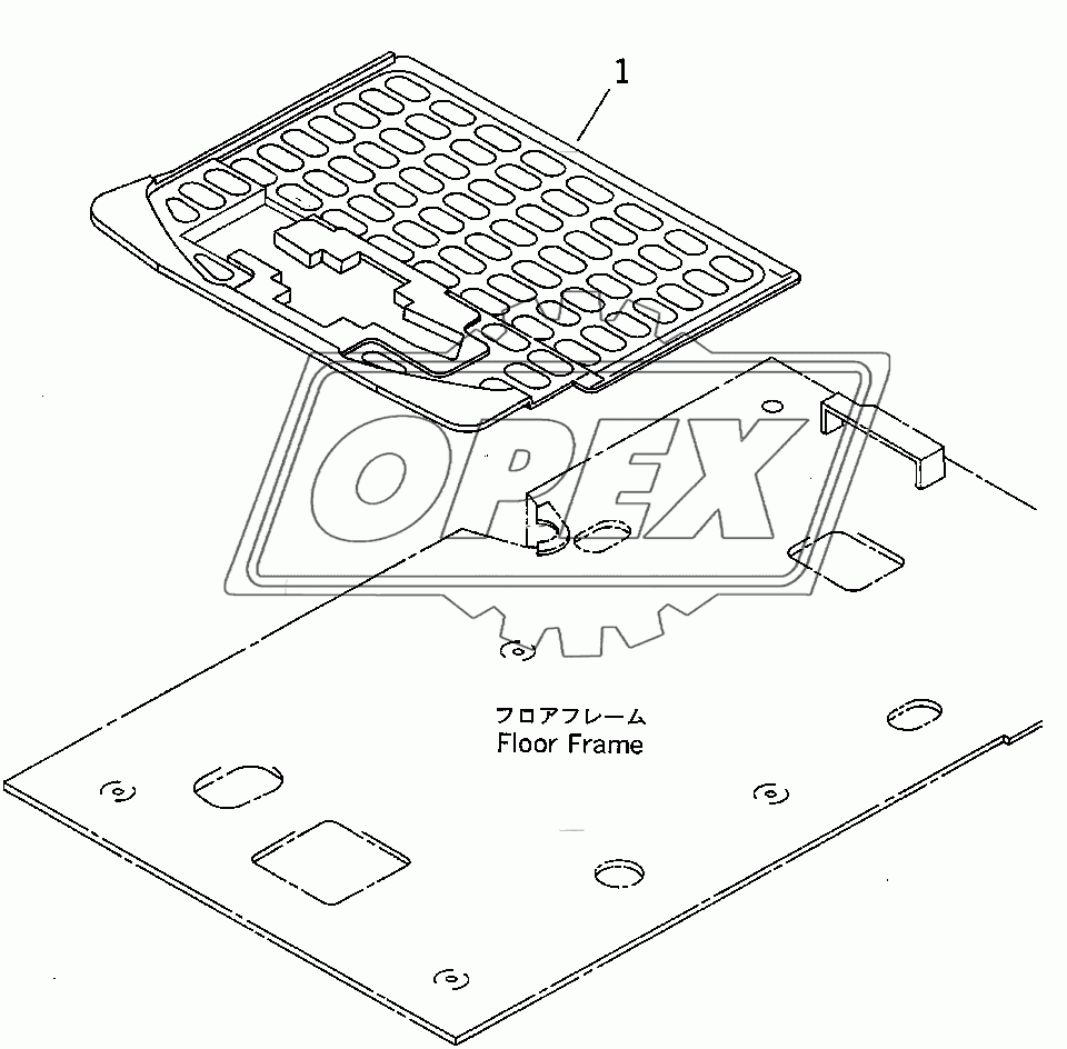  FLOOR MAT (ROTATION ARM)(80001-90129)