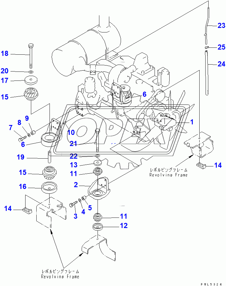  ENGINE MOUNT(106006-107551)