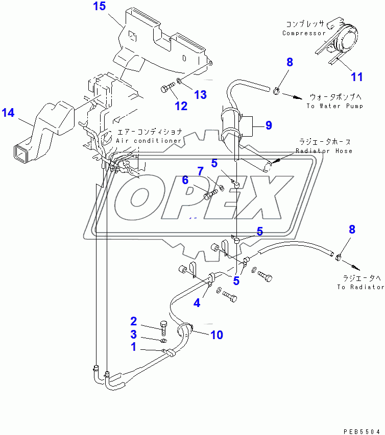  AIR CONDITIONER (HEATING LINE AND DUCT)(96514-)