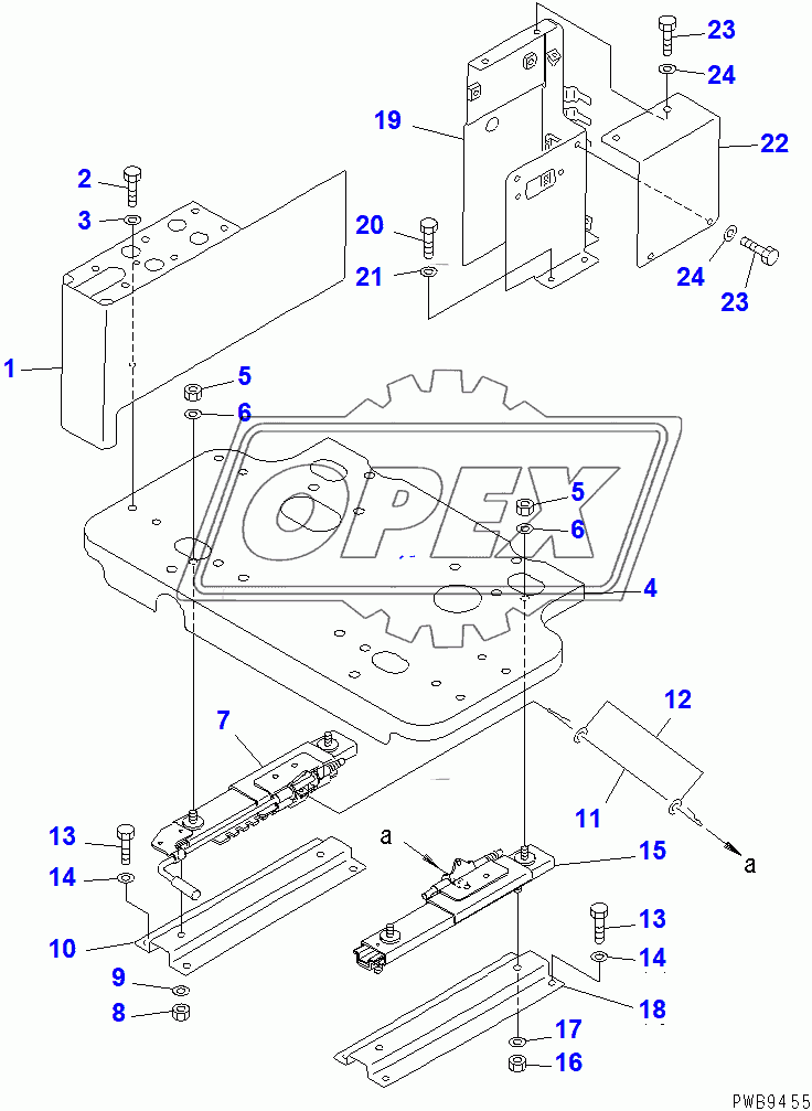  FLOOR FRAME (RIGHT STAND) (STAND FRAME AND ADJUSTER)(102229-)