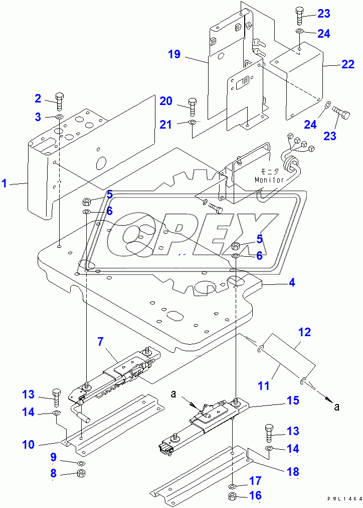  FLOOR FRAME (RIGHT STAND) (STAND FRAME AND ADJUSTER) (FOR CERAMIC MUFFLER)(102449-)