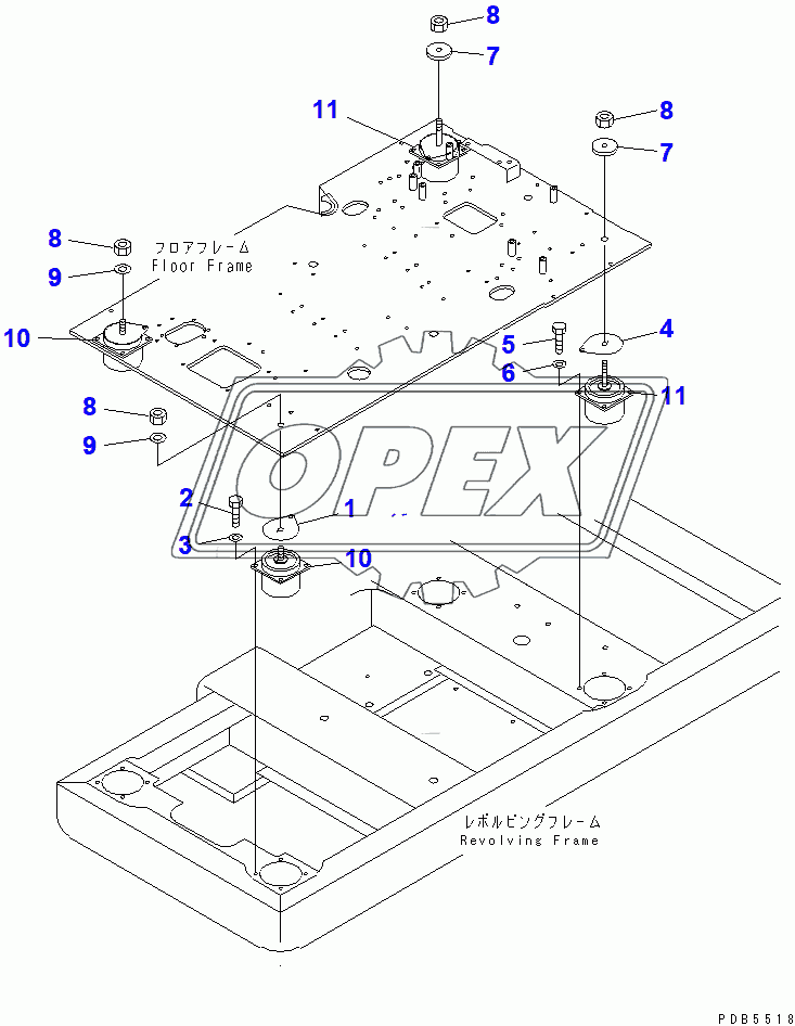  LOW MOUNT (FLOOR FRAME)(96514-106005)