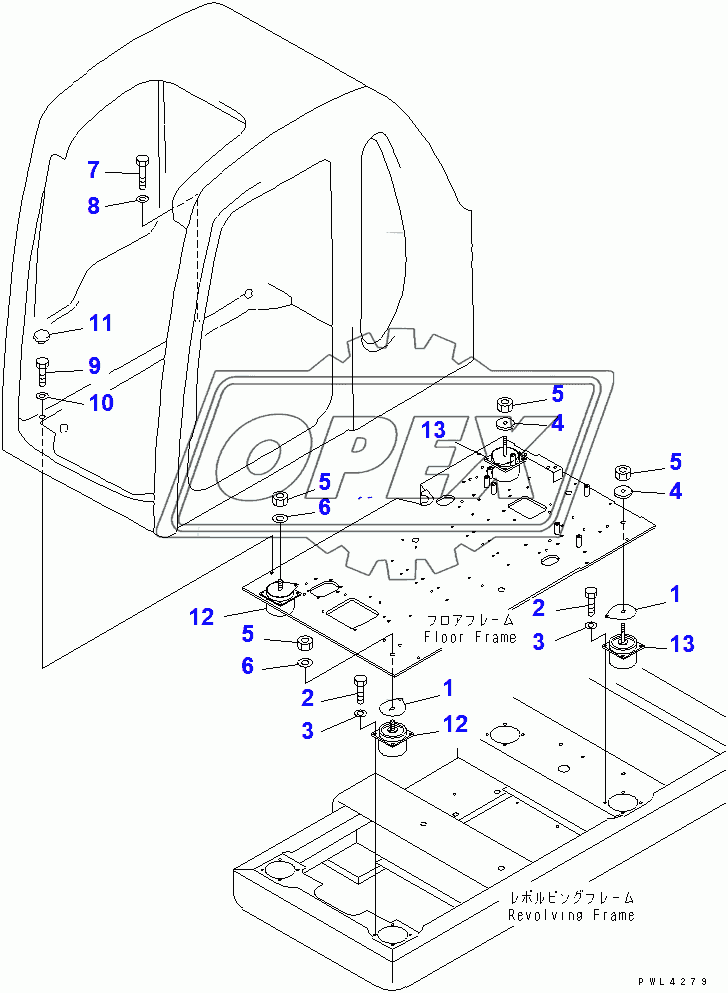  LOW MOUNT (FLOOR FRAME)(106006-)