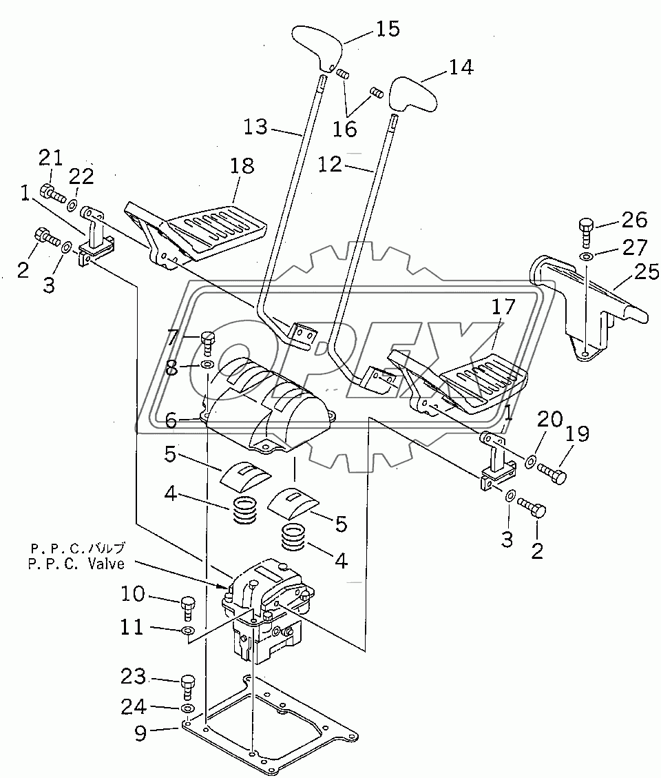  TRAVEL LEVER (FOR ADDITIONAL PIPING) (1 ACTUATOR)(83826-94998)