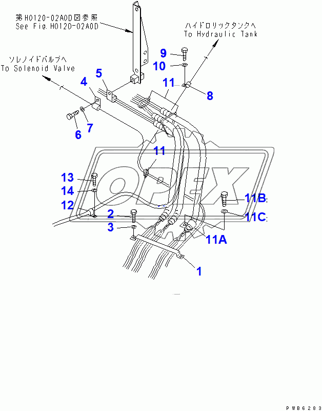  PPC WORK LINE CLIPING(96514-)