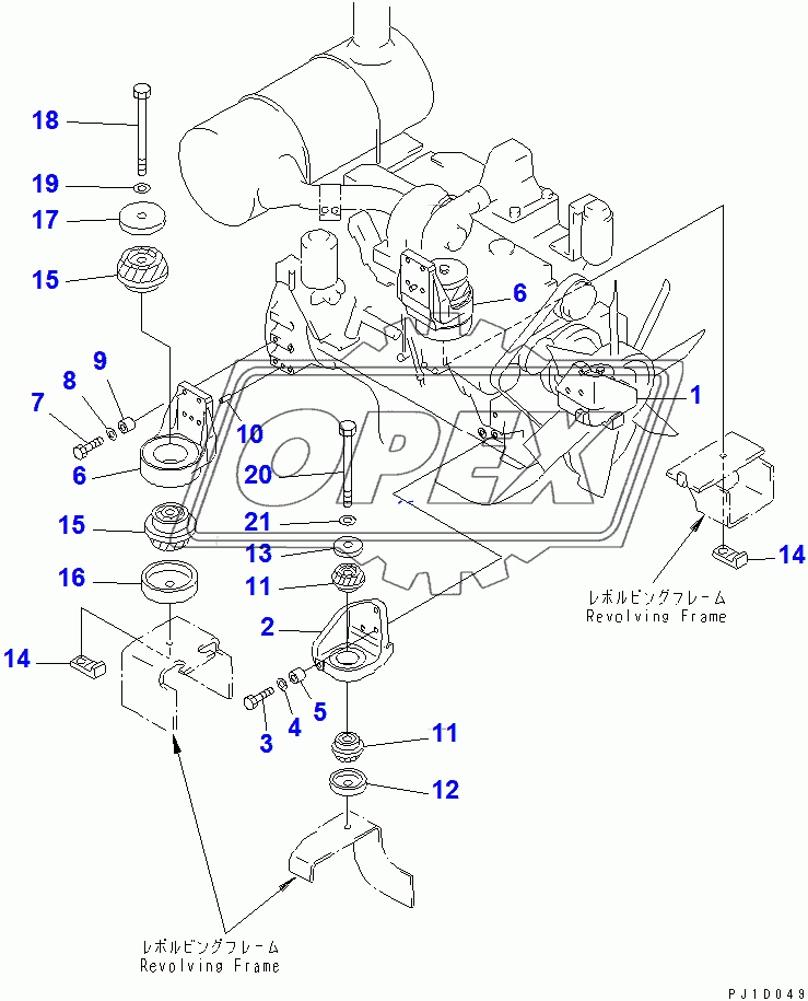  ENGINE MOUNT(110540-)