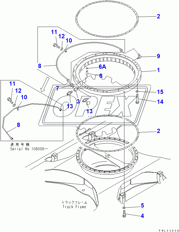  SWING CIRCLE (CONCENTRATED GREASING)