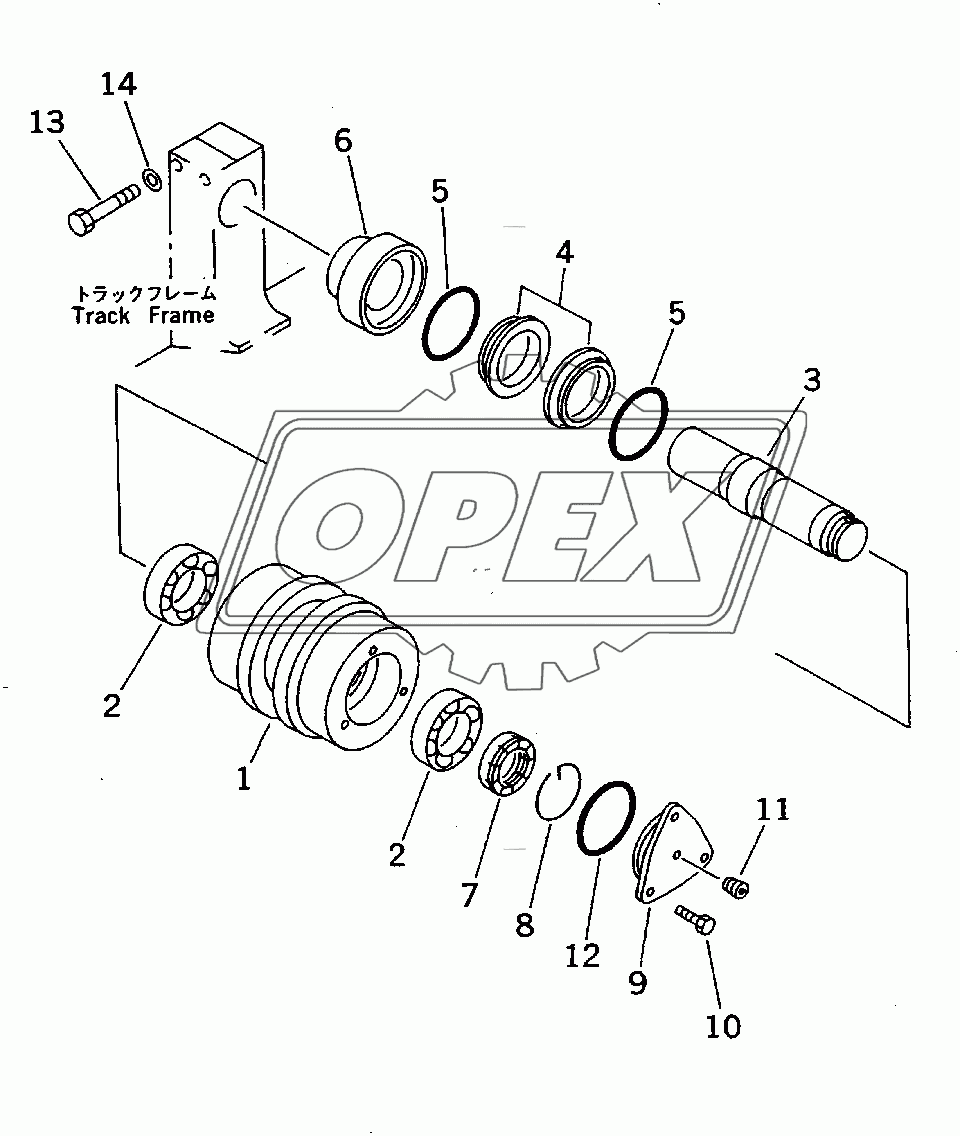  CARRIER ROLLER (JIDOUSHA KAITAI SPEC.)(106778-)