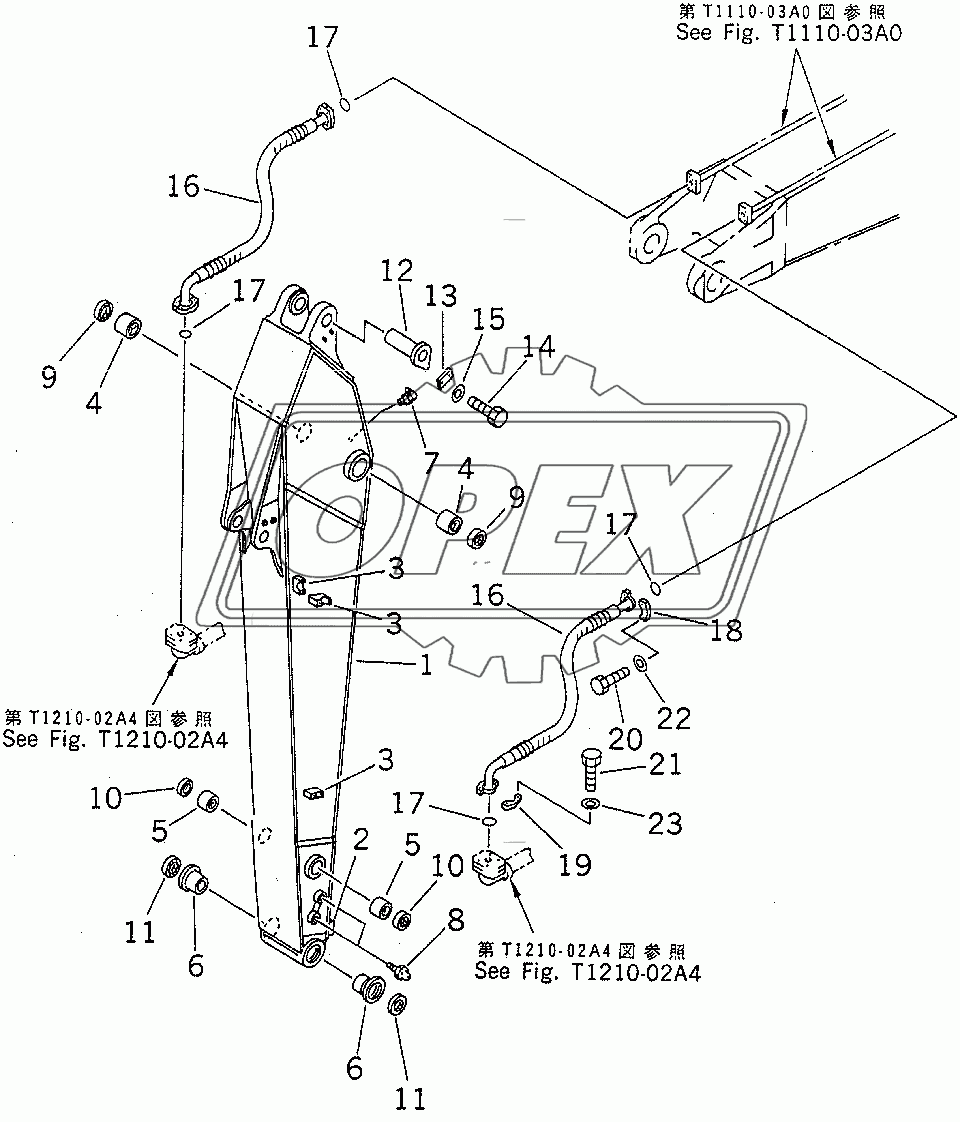  ARM (2.9M) (FOR CLAMSHELL BUCKET)