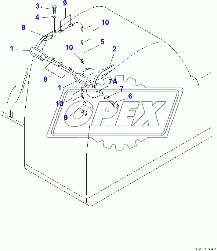  ADDITIONAL WORK LAMP(89347-)