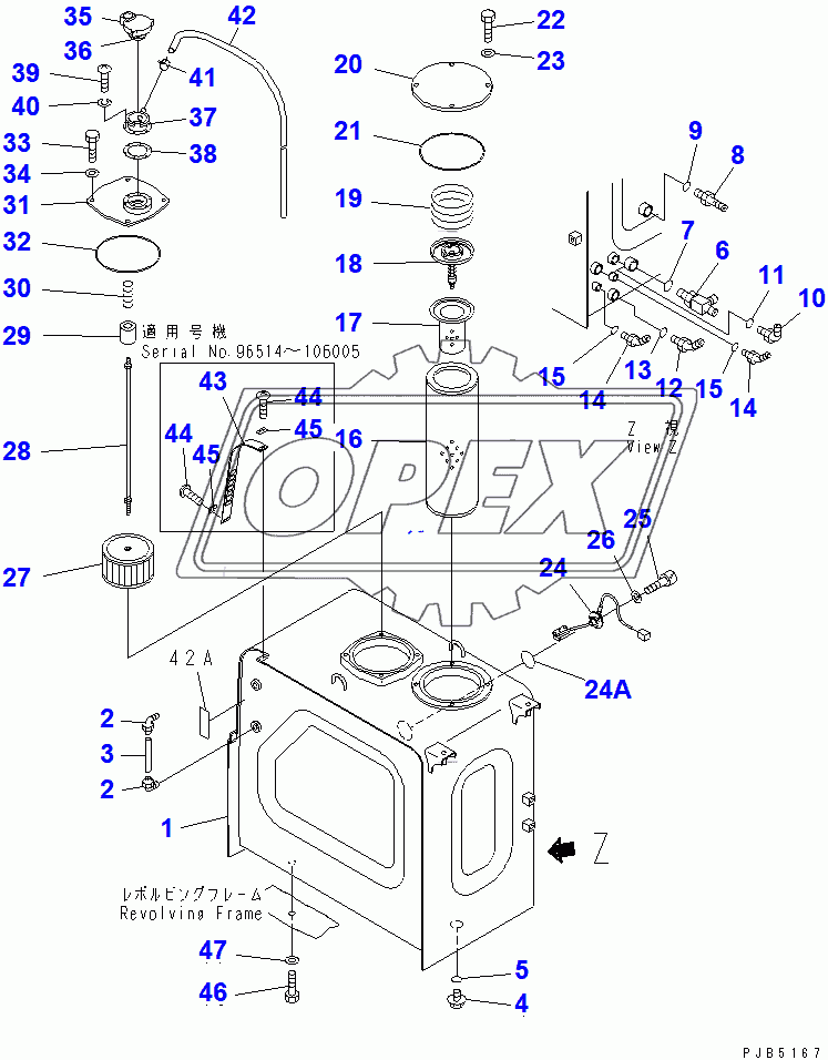  HYDRAULIC TANK (R0TATION ARM)(94999-96513)