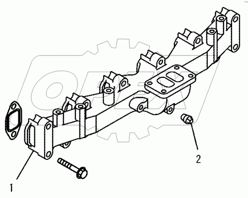 A151V-01A0 EXHAUST MANIFOLD AND PLUG