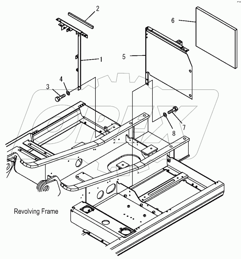 M1120-01A0 FRAME (MACHINE CAB)
