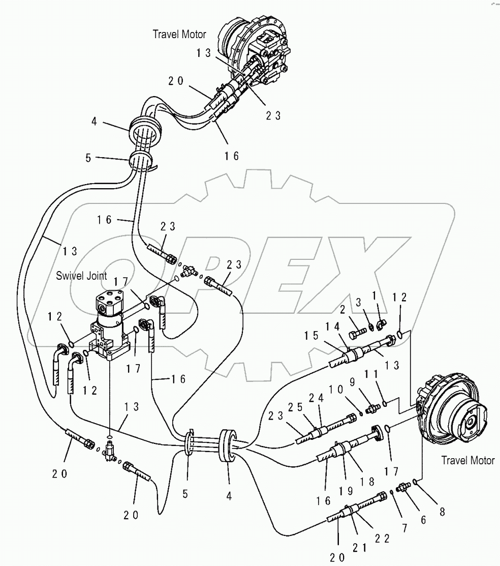 P1120-01A0 TRAVEL PIPING