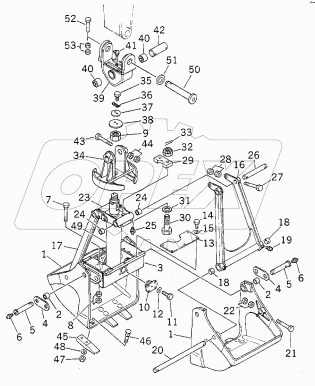T1510-01A0 CLAMSHELL BUCKET (OPT)