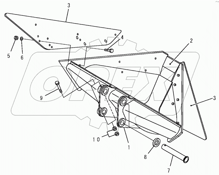 T1510-01A5 TRAPEZOIDAL BUCKET (OPT)