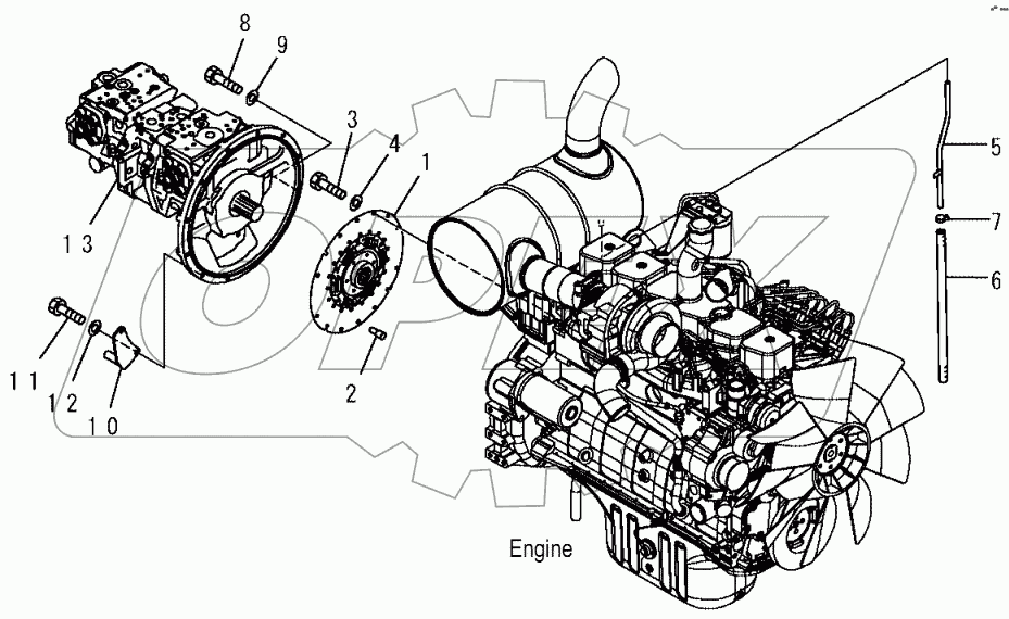 B0000-01A0 DAMPER, PUMP AND TUBE