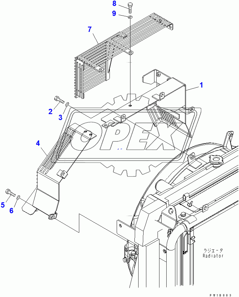  FAN GUARD (WITH AIR CONDITIONER)(200001-205872)