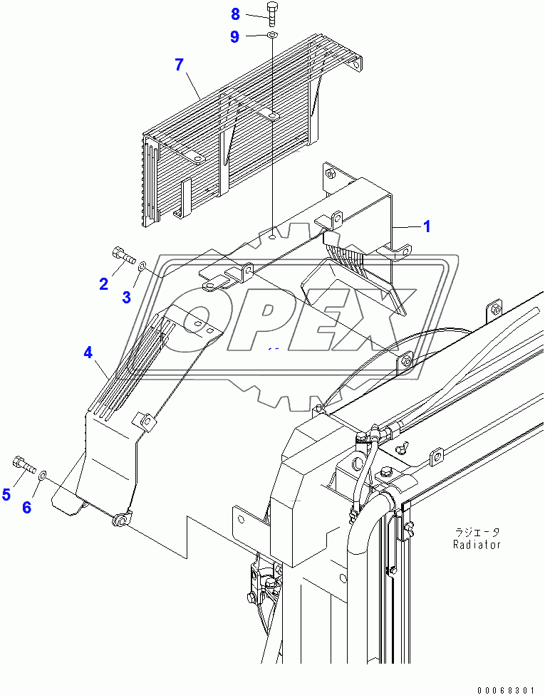  FAN GUARD (WITHOUT AIR CONDITIONER)(200001-205872)