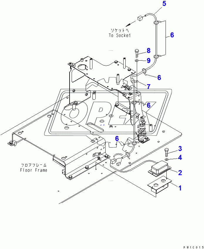  FLOOR FRAME (12V CONVERTER)(200001-250000)