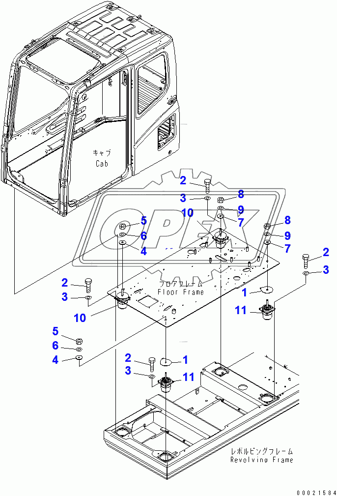  FLOOR MOUNT(250001-253706)