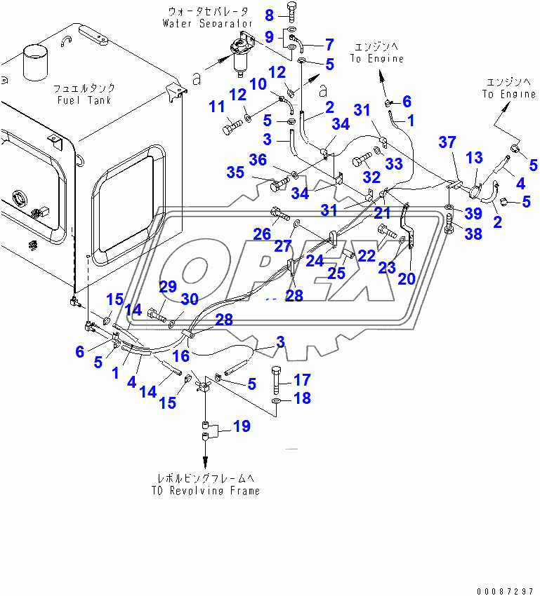  FUEL PIPING (COLD WEATHER A SPEC.)(257847-)