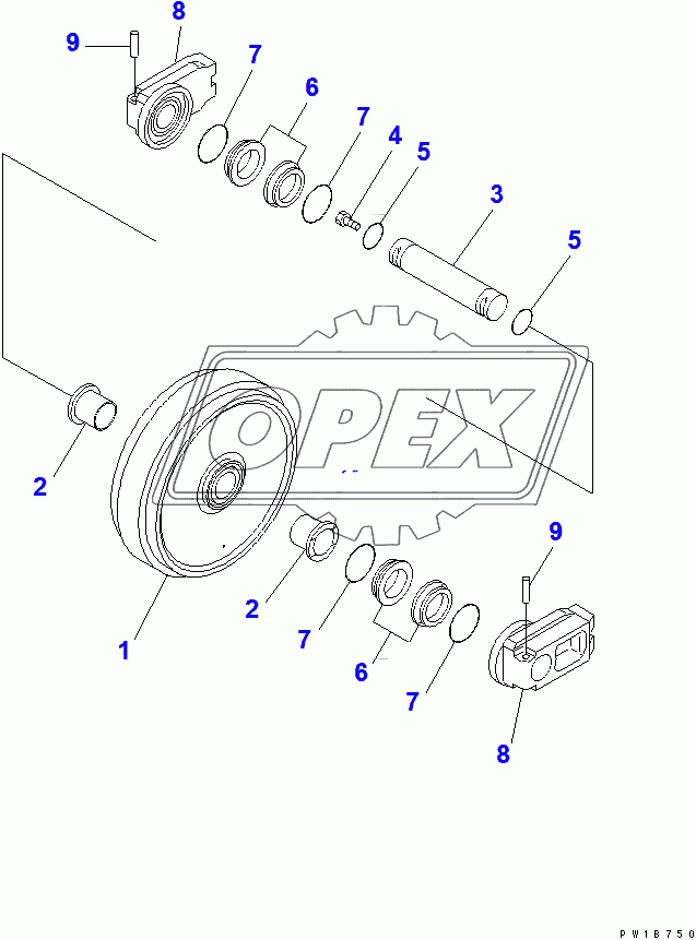  FRONT IDLER(200001-250000)