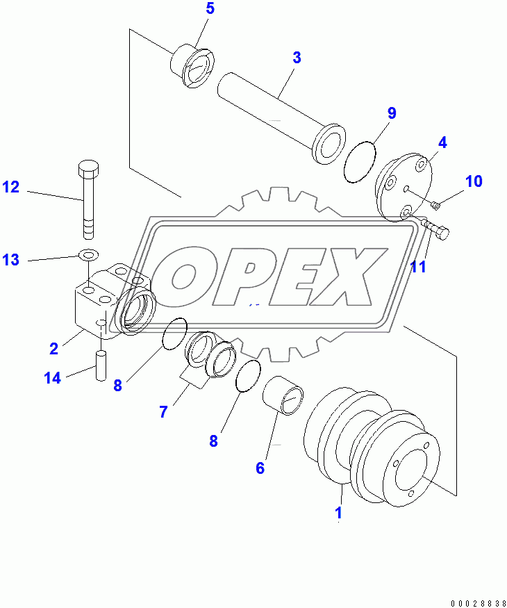  CARRIER ROLLER(205854-250000)