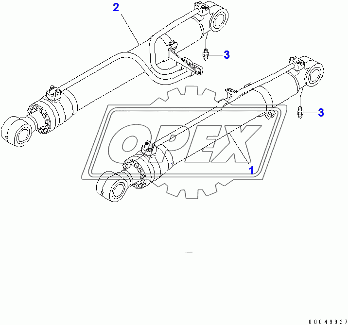  BOOM CYLINDER (COLD AREA ARRANGEMENT (-40))(255706-)