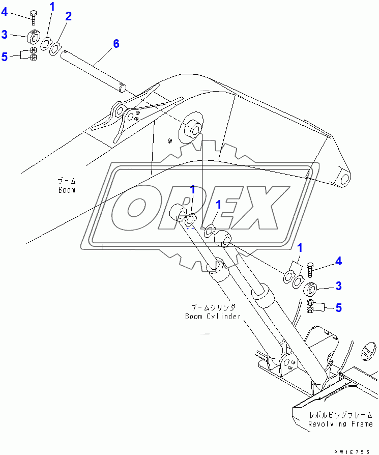  BOOM PIN (100 HOURS LUBRICATING)