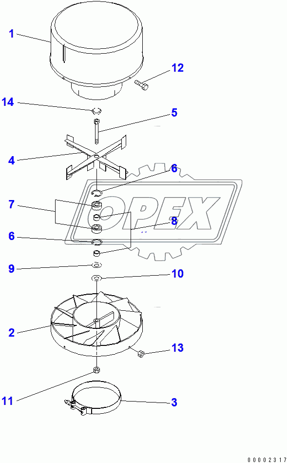  PRECLEANER (INNER PART)(200001-258379)