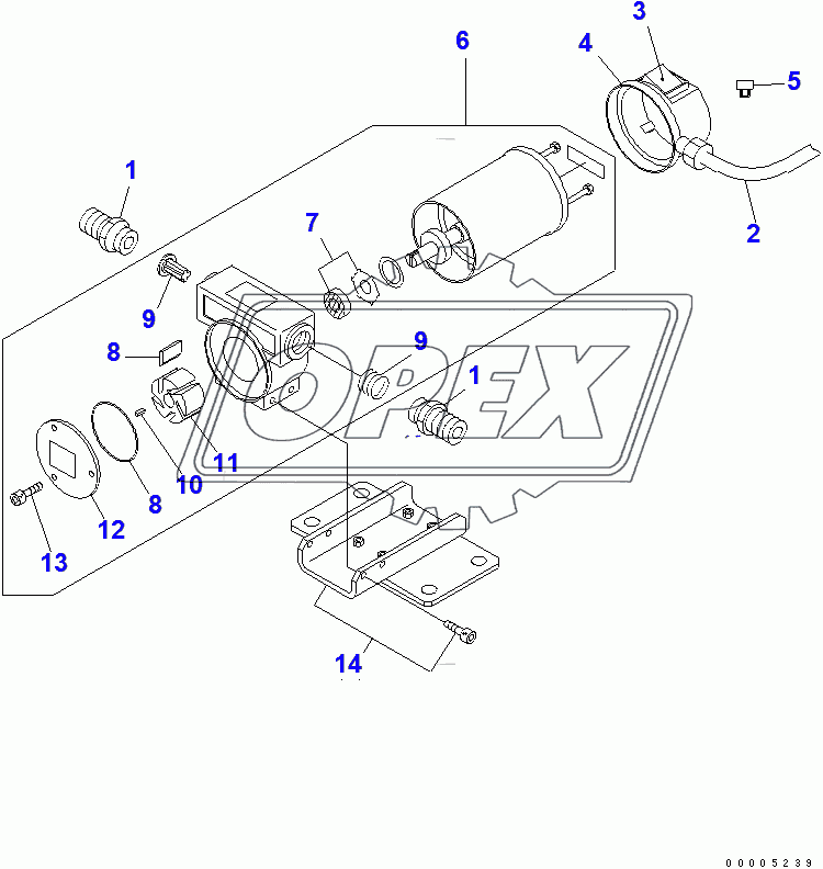  FUEL SELF CHARGE PUMP (INNER PARTS)(205755-)