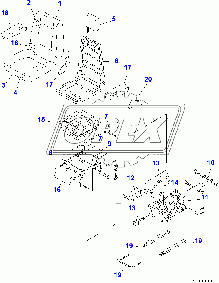  OPERATOR'S SEAT ASS'Y (SUSPENSION)