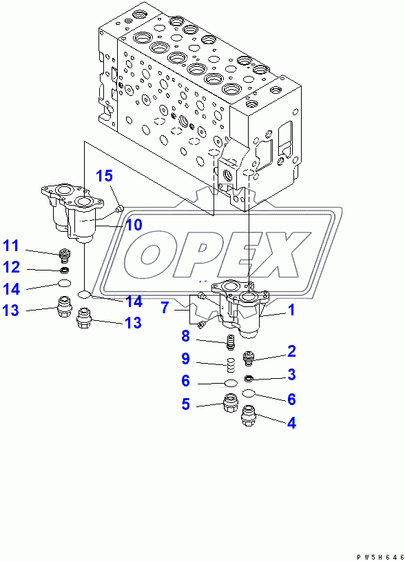  CONTROL VALVE (2/16)(200001-205850)