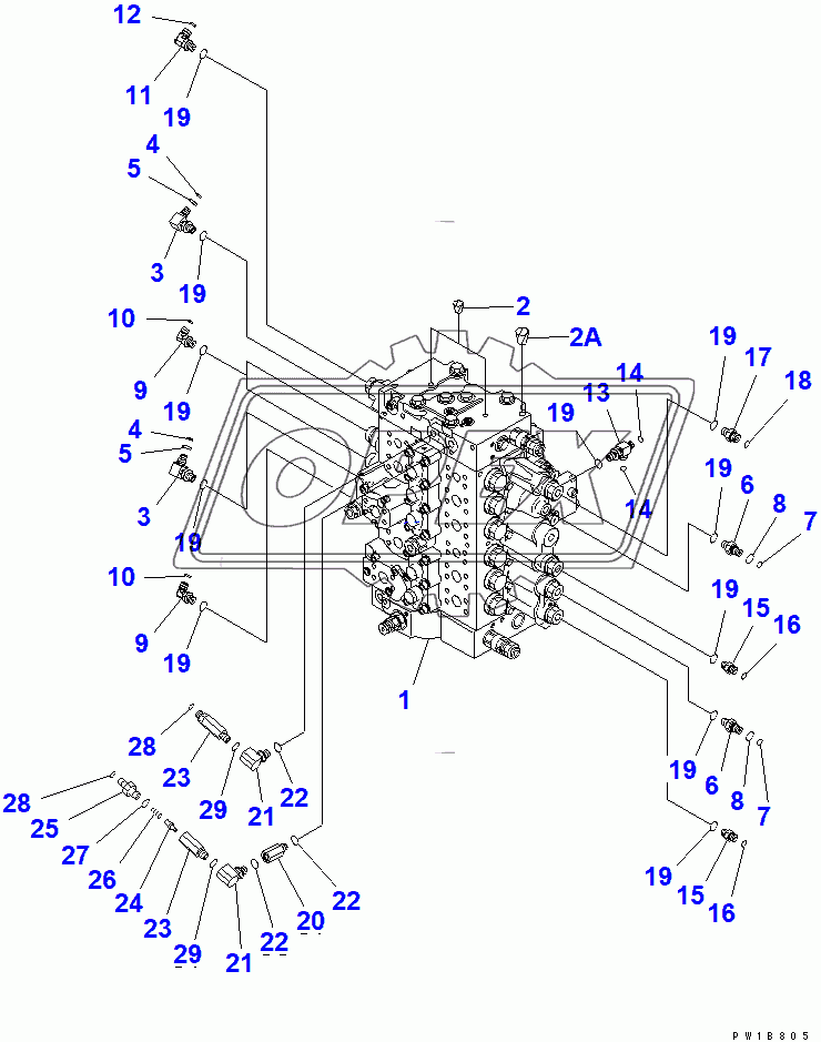  CONTROL VALVE (CONNECTING PARTS) (1/2)