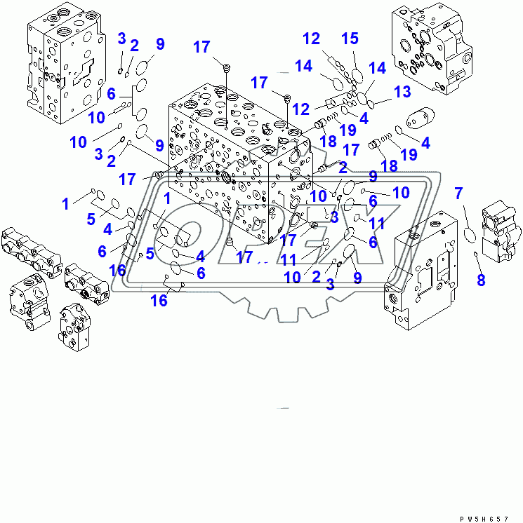  CONTROL VALVE (1-ACTUATOR) (5/19)