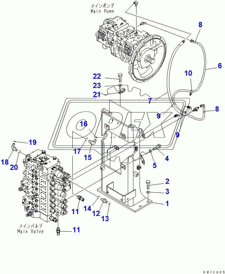  CONTROL VALVE (VALVE BRACKET) (1 ACTUATOR)