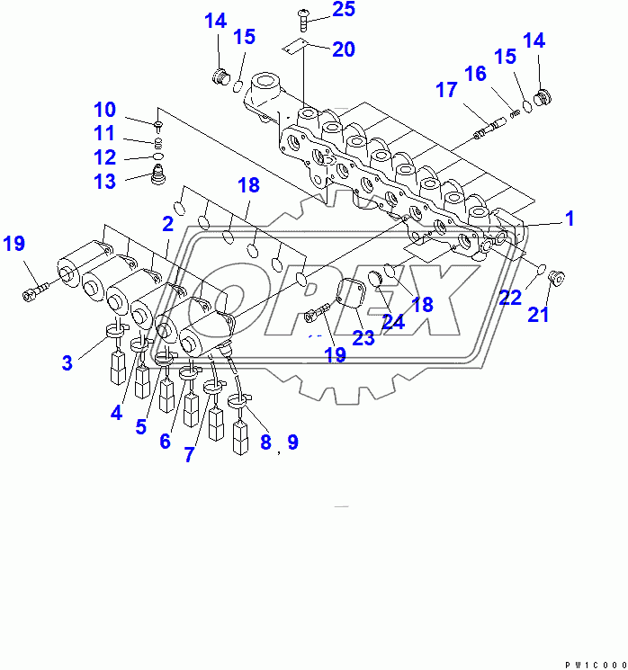  SOLENOID VALVE (INNER PARTS)(200001-203156)